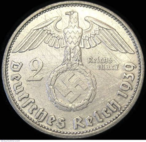 Reichsmark F Paul Von Hindenburg Third Reich