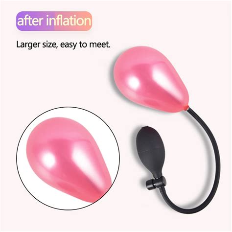 Small Inflatable Anal Plug For Beginner Anal Sex Easy To Insert Expandable Mini Butt Plug Dildo