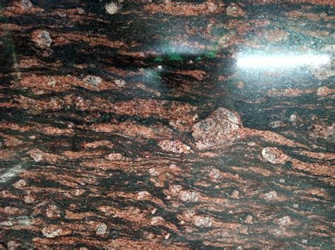 Slab Polished Brazil Brown Granite Hardscaping Thickness 20mm At Rs