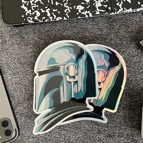 Star Wars Mandalorian Skull Logo Vinyl Decal Sticker Pick Etsy