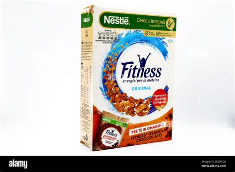 Fitness Nestlé whole Cereals box Stock Photo - Alamy
