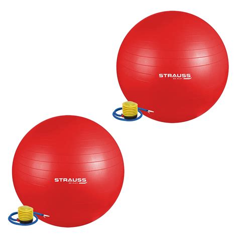 Strauss Anti Burst Gym Ball Exercise Ball Yoga Ball Workout Ball 85cm