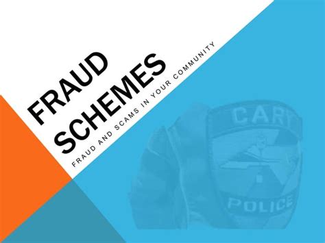 Common Fraud Schemes Presentation Ppt