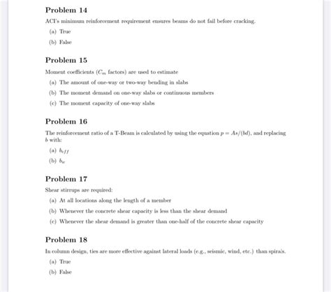 Solved Problem 14 Act S Minimum Reinforcement Requirement