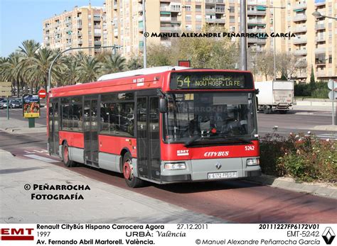 Renault CityBús Hispano Carrocera Agora EMT 5242 Autobuses