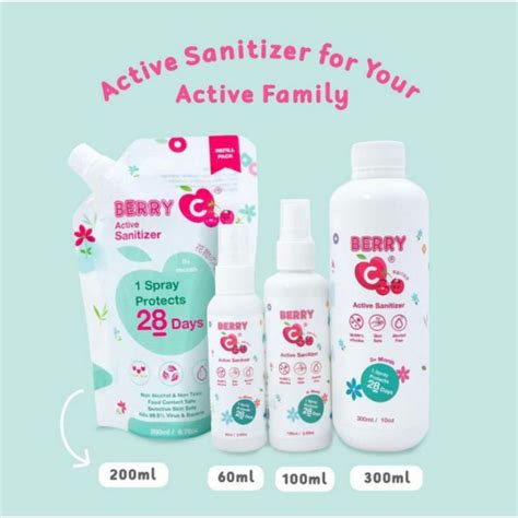 Jual Berry C Active Sanitizer Berry C Hand Sanitiser Shopee Indonesia