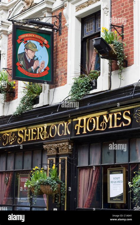 The Sherlock Holmes Public House in London england Stock Photo - Alamy