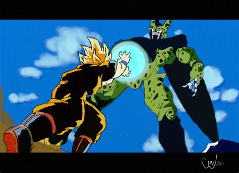 Goku Vs Cell Draft 3 May 2011 By Elite49 On Deviantart