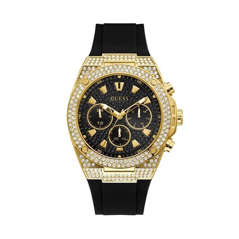 Venta Reloj Guess Negro Con Dorado En Stock