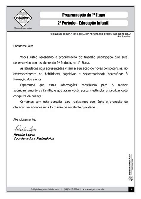 Pdf Programa O Da Etapa Per Odo Educa O Infantil H