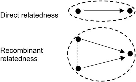 Direct And Recombinant Relatedness Solid Lines Indicate Direct