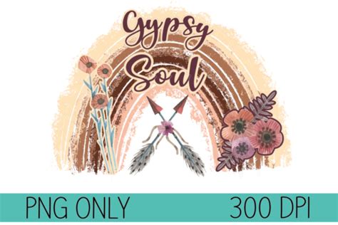 Gypsy Soul Boho Rainbow Graphic By Ss Creations · Creative Fabrica