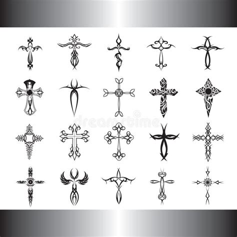 Tribal Vector Clipart Crosses