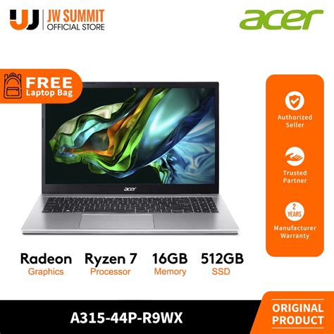 Acer A315 44p R9wx 15 6 Fhd Ryzen 7 16gb Ddr4 512gb Ssd Amd Radeon Windows 11 Laptop Shopee