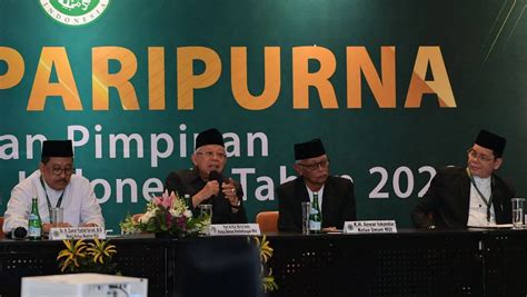 Hadiri Pengesahan Ketua Umum MUI Terpilih Wapres Ingatkan MUI Jaga