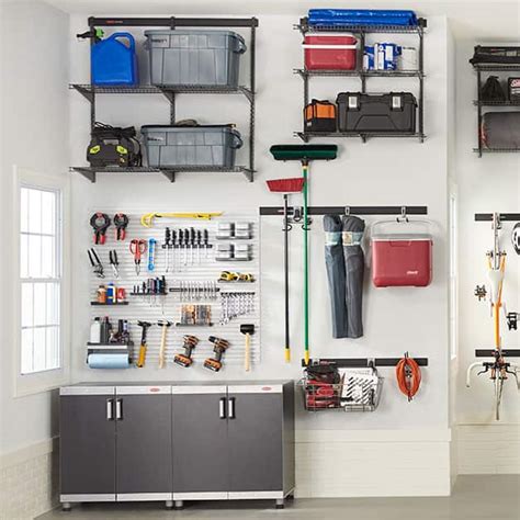 Rubbermaid All In One Fasttrack Garage Storage Rail System Tool Kit