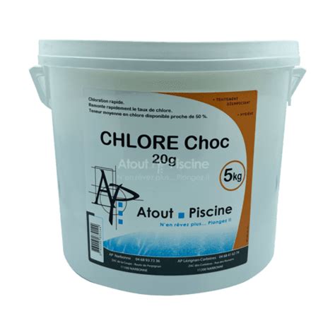 Chlore Choc Pastilles 20g 5kg Atout Piscine