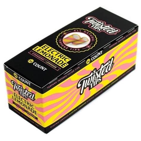 Vanpak Ltd Twisted Terpene Infused Tips Electric Lemonade 24 Pack