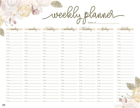 Weekly Planners 25 FREE Printables Printabulls