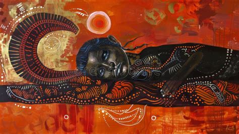 Aboriginal Dreamtime Art A Journey Through Culture Stock Image Image