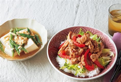 「豚こましょうが焼き丼」の献立 プロのレシピならレタスクラブ