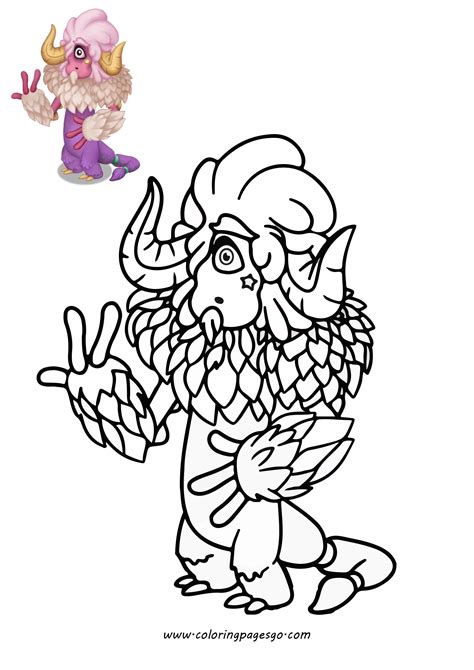 Abult Attmoz My Singing Monsters Coloring Page Printable