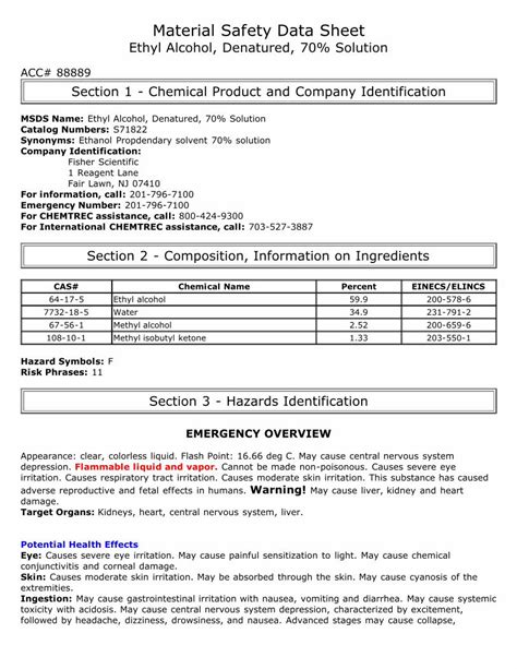 Material Safety Data Sheet Ethyl Benzoate Msds Section Hot Sex Picture