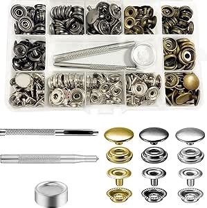 Druckknopf Set Sets Mm Fasteners Druckkn Pfe Ohne N Hen Metall