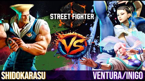 Sf Guile Shidokarasu Vs Manon Ventura Chun Li Inigo Ranked