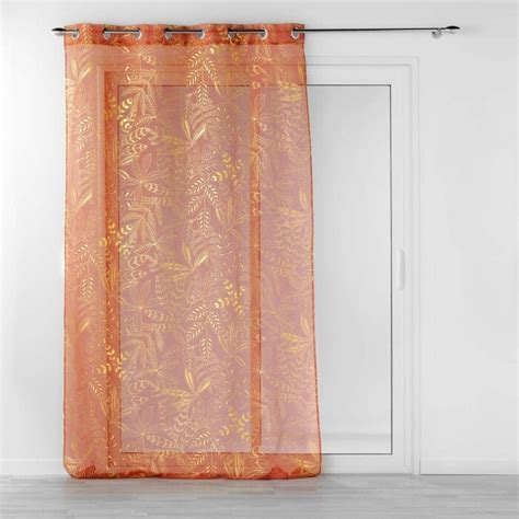 Panneau A Oeillets 140 X 280 Cm Voile Sable Imp Metallise Belflor