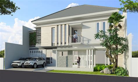 Modern House Indonesia Kukuh Widodo Cgarchitect Architectural