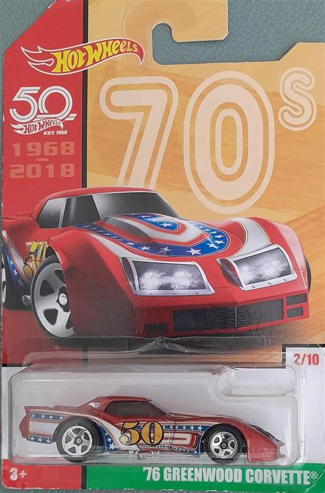 Embalagem Danificada Hot Wheels Decades Greenwood Corvette Universo Hot Wheels