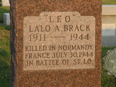 Lalo A Leo Brack Find A Grave Memorial