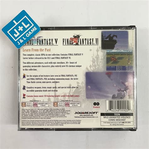 Final Fantasy Anthology Ps1 Playstation 1 Pre Owned Jandl Video