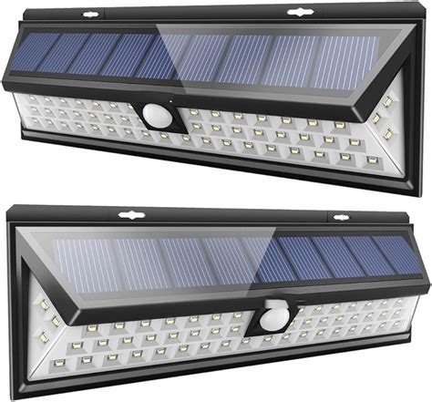 TONONE 2 lámparas solares LED con sensor de movimiento al aire libre 3