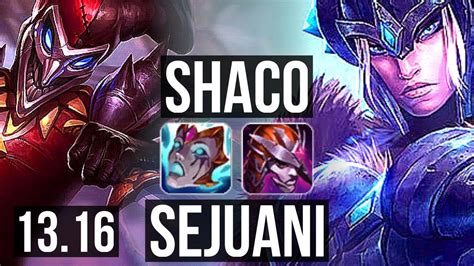 SHACO Vs SEJUANI JNG 9 0 11 4 5M Mastery 1400 Games Legendary