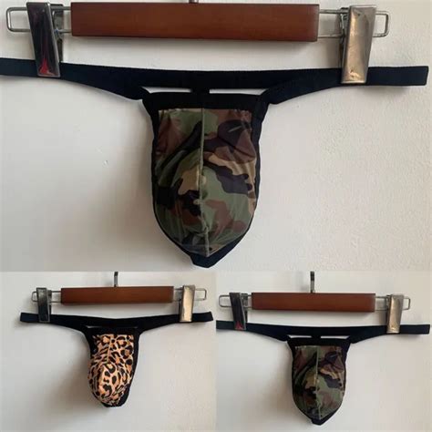 Sous V Tements De Bikini Sexy Imprim T Dos Camouflage Vert G Cordes Pour Homm Eur Picclick It