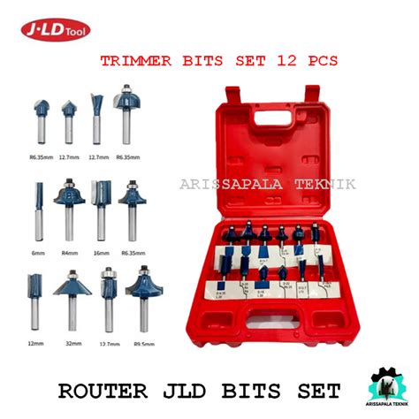 Jual Mata Router Profil Trimer Set Isi Pcs Tolsen Carbide Router Bit