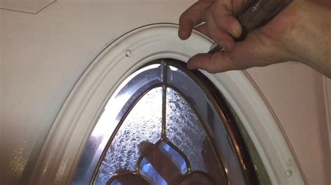 How To Replace The Oval Glass In An Entry Door Youtube Entry Doors Replace Door Exterior