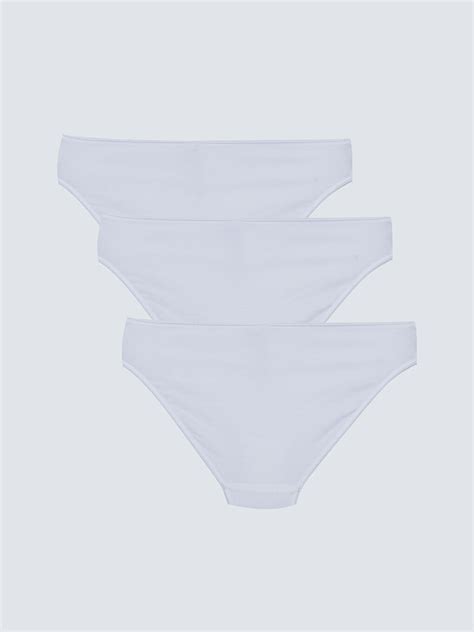 Plain Bikini Panties 3 Pack W20391Z8 RVK W20391Z8 RVK LC Waikiki