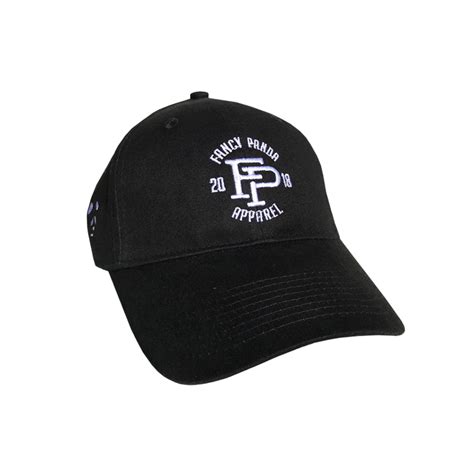 Unisex Monogram Baseball Cap Black – Fancy Panda Design