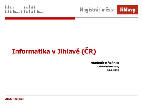 PPT Informatika v Jihlavě ČR PowerPoint Presentation free download