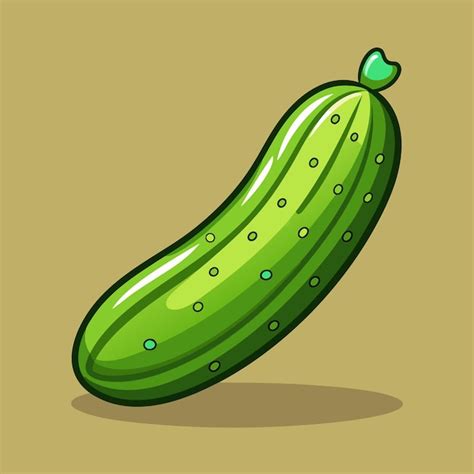 Fresh Cucumber Vegetable Vector Graphics Premium Ai Generated Vector