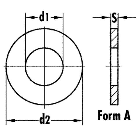 Unterlegscheiben Form A DIN 125 Ø 3 2 mm verzinkt 1000 Stück