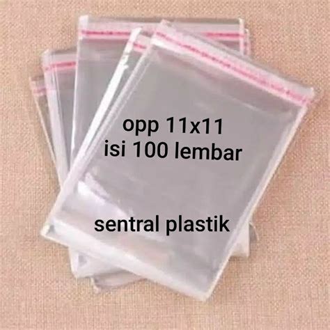 Plastik Opp Bening Lem Perekat 11x11 Lazada Indonesia