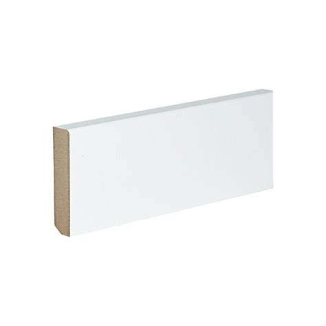 Zócalo de Canto Recto MDF Lacado Blanco Maderas San Pascual S L