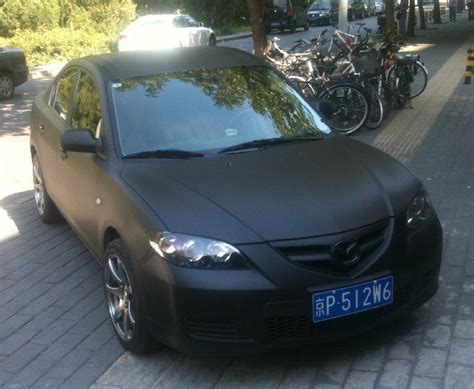 Mazda 3 Is Carbon Fiber Matte Black In China