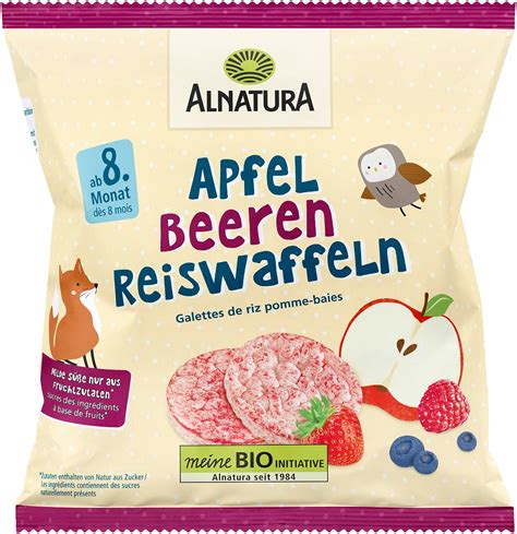 Alnatura Bio Apfel Beeren Reiswaffeln