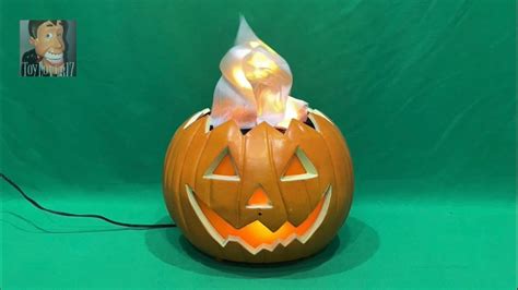 Gemmy 2002 Halloween Flame Light Pumpkin With Sound YouTube