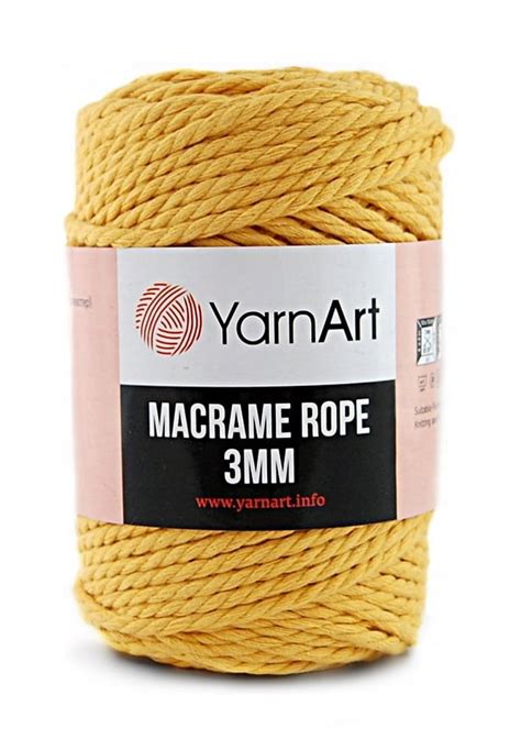 Sznurek YarnArt Macrame Rope 3 Mm 764 Kurkuma YarnArt Sklep EMPIK